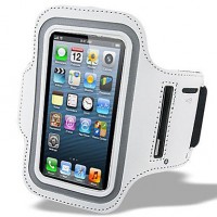 iPhone 5 treningsarmband Hvit